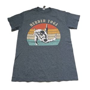 Murder Yoga Gray Shirt size small karate kungfu martial arts